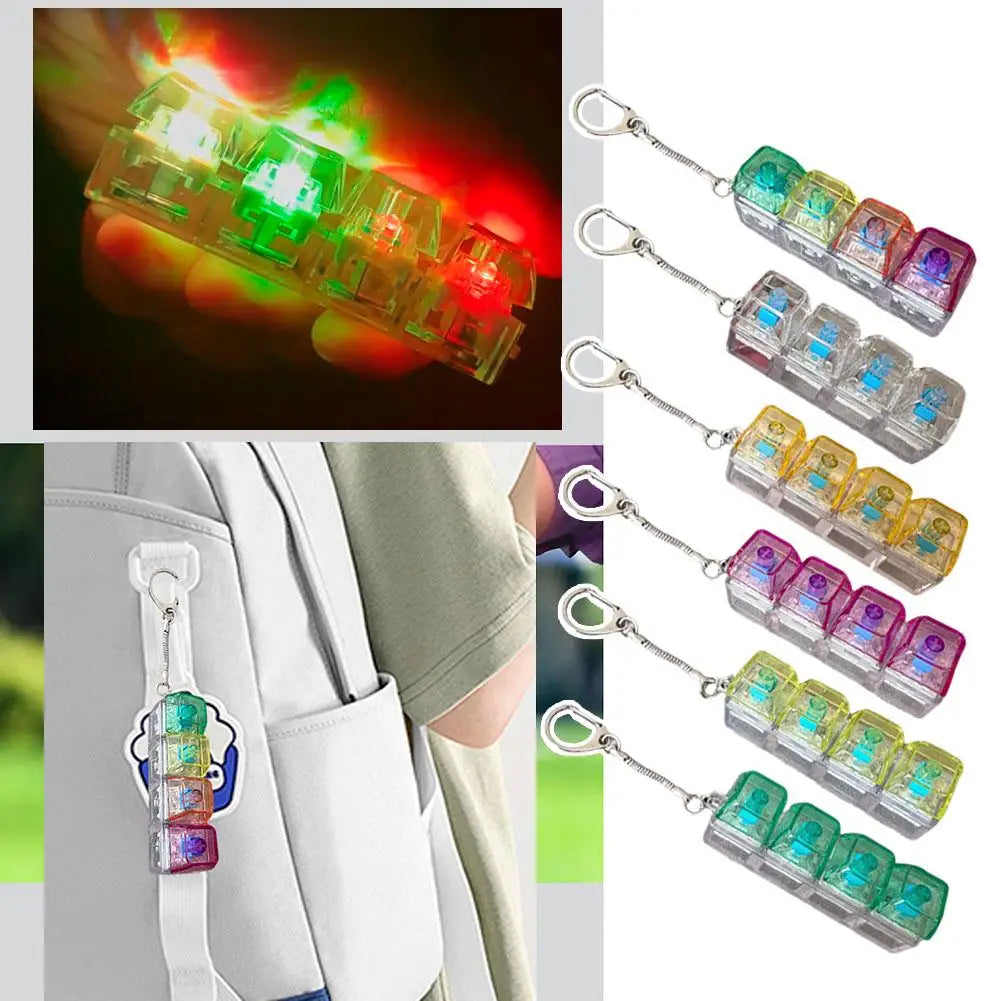 4-Key Fidget Keyboard Keychain