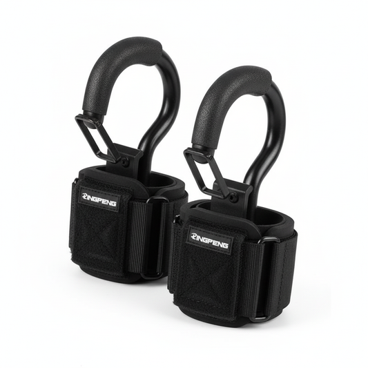 Pro Lifting Hook Grips with Wraps