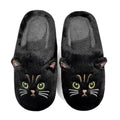 Novelty Plush Home Slippers, Cute Cat-Shaped Design, Casual Wear Gifts for Family Members Couples Cat Lovers Ladies