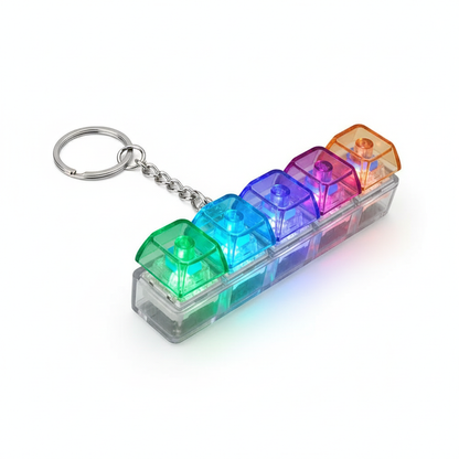 4-Key Fidget Keyboard Keychain