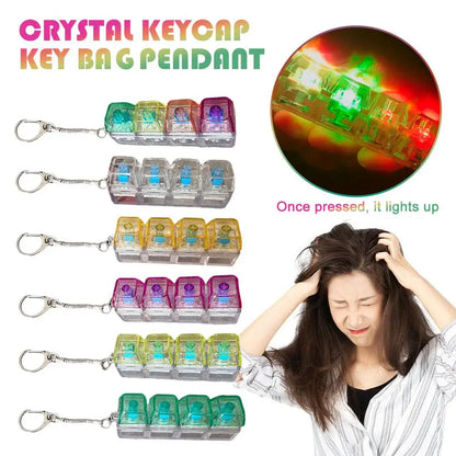 4-Key Fidget Keyboard Keychain